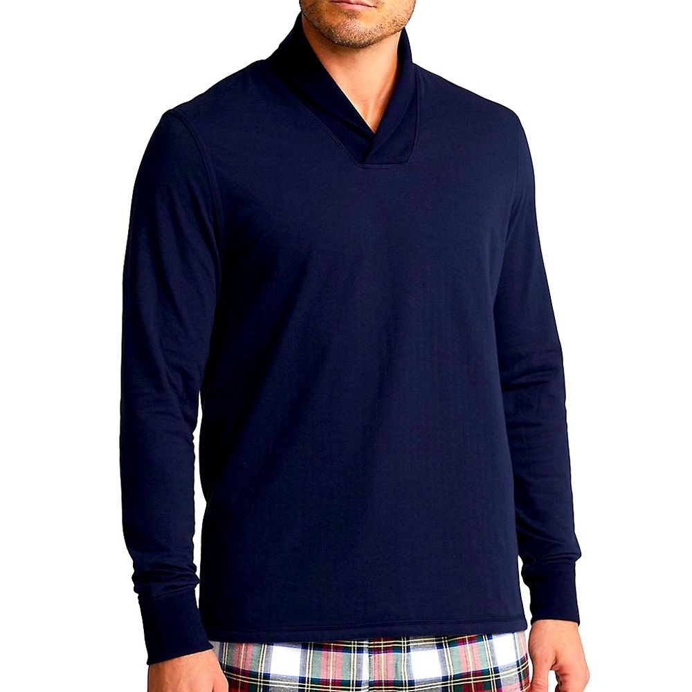 Polo Ralph Lauren Men’s Shawl Collar Reversible Navy
Lounge Top Sz XL NWT